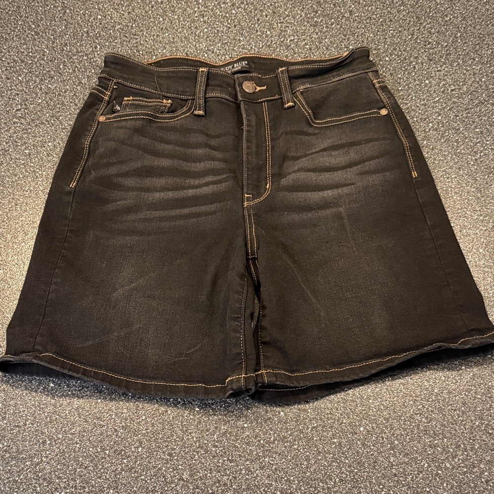 Judy Blue Black Denim High Waisted Women's Shorts - size Medium